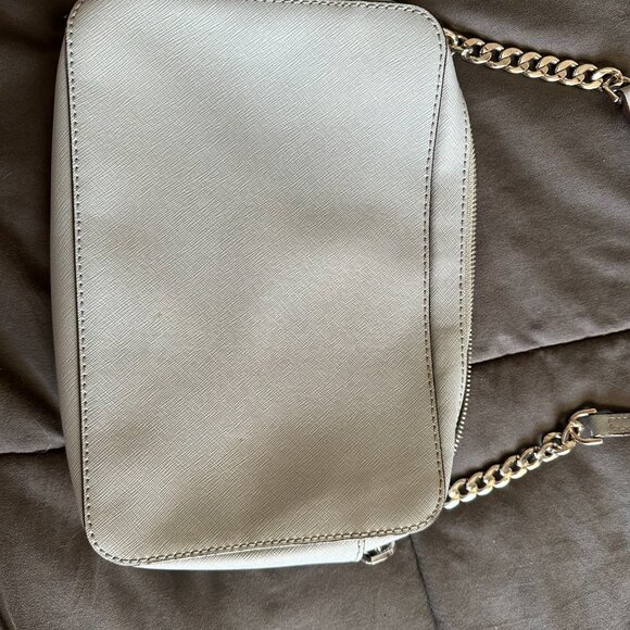 Michael Kors Jet Set Large Saffiano Leather Crossbody Bag (Light Blue) - Picture 3 of 8